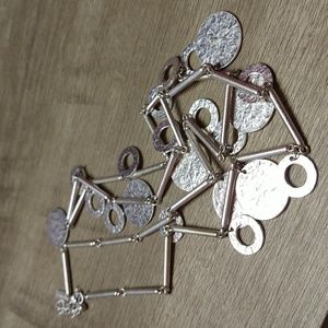 CANVAS Silver Solid and Cutout Circles Chain